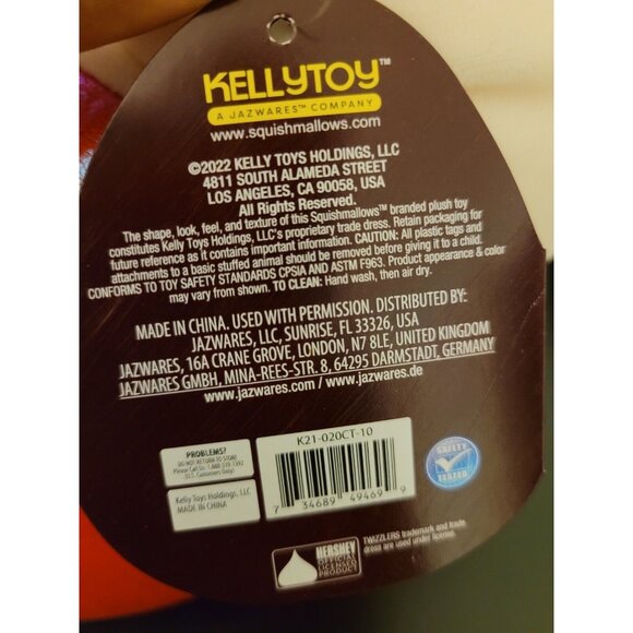 Squishmallow 12” Hershey's Scented Karina Twizzlers Cat Valentine’s 2022 NEW - Picture 8 of 9